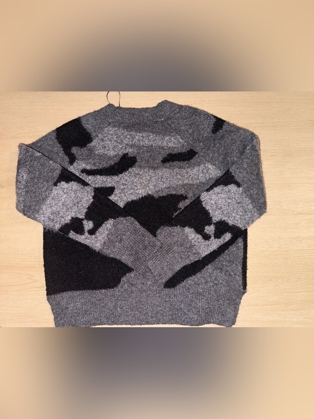 Aqua Camo Print sweater